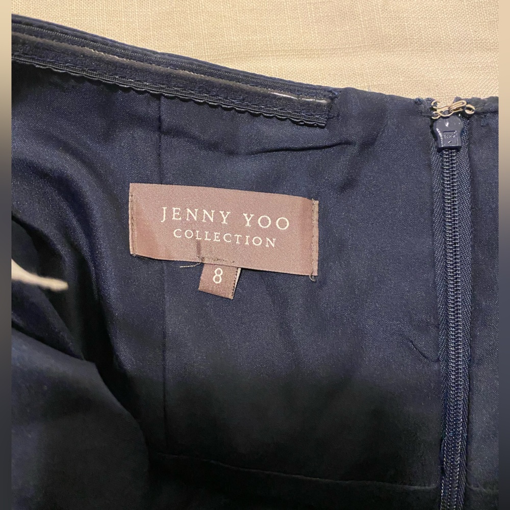Jenny Yoo Navy-Strapless Mini Dress - Picture 6 of 7